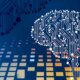 a computer circuit board with a brain on it