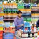 man standing inside store