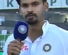 Shreyas Iyer batting during a cricket match