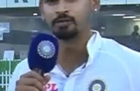 Shreyas Iyer batting during a cricket match