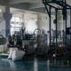 Industrial factory interior with machinery and equipment