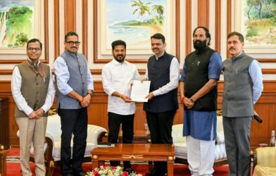 सह्याद्री अतिथीगृहात झालेली महाराष्ट्र आणि तेलंगणा शिष्टमंडळाची बैठक