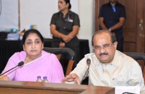 पुण्यातील कालवा सल्लागार समितीच्या बैठकीत बोलताना उपमुख्यमंत्री सुनेत्रा अजित पवार