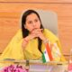 महिला व बालविकास मंत्री आदिती तटकरे मंत्रालयातील बैठकीत