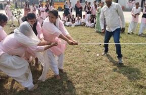 ग्रामीण युवाओं द्वारा पारंपरिक खेल और सामुदायिक सेवा गतिविधियों में भागीदारी