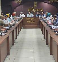 धान के खेत में पराली प्रबंधन का दृश्य