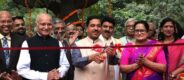 नई दिल्ली में एक आधुनिक शैक्षणिक संस्थान और विश्वविद्यालय का भवन