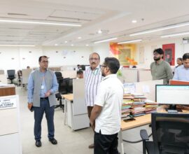 सरकारी कार्यालय भवन का एक सामान्य दृश्य