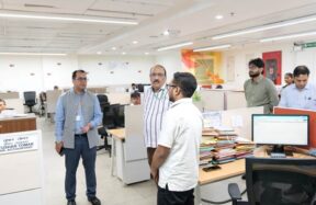 सरकारी कार्यालय भवन का एक सामान्य दृश्य