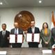 भारत और मैक्सिको के अधिकारियों की द्विपक्षीय व्यापार बैठक का एक दृश्य