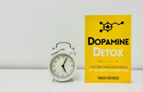 a clock and a book