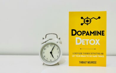 a clock and a book