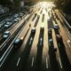 aerial photography of highway road
