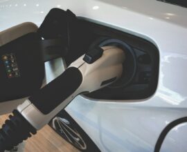 black and white car door