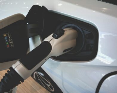 black and white car door